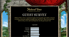 Desktop Screenshot of guestsurvey.medievaltimes.com